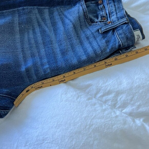 Madewell Jeans 29 High-Rise Slim Boyjean Two-Tone Tuxedo Stripe Edition Women’s. - Picture 6 of 9